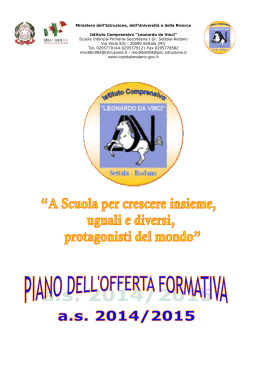 Opuscolo Piano offerta Formativa 2014__2015