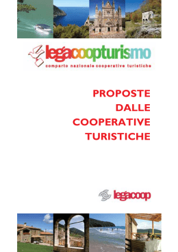 Il catalogo delle offerte turistiche delle cooperative