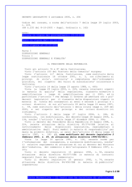 DECRETO LEGISLATIVO 6 settembre 2005, n. 206