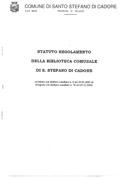 COMUNE Dl SANTO STEFANO DI CADORE