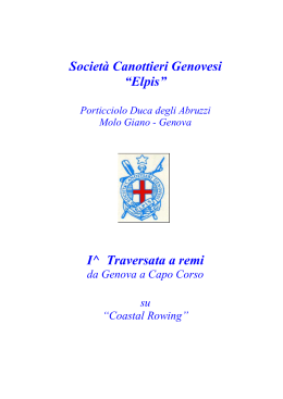 Traversata Genova - Federazione Italiana Canottaggio