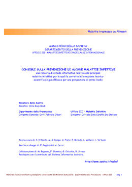 Tossinfezioni alimentari