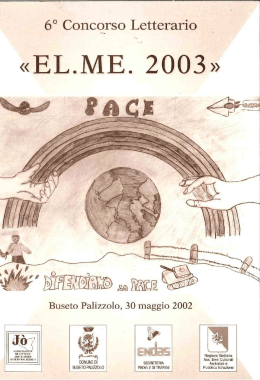 Page 1 6&deg; Concqrso Letterario &laquo;EL.ME. 2003&raquo; &iquest; LVII