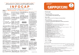 N. 9 - Notiziario dei Frati Cappuccini (settembre 2008)