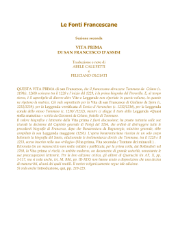 Le Fonti Francescane - Basilica di santa Chiara