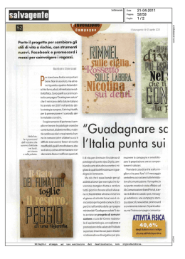 l`Italia punta sui giovani