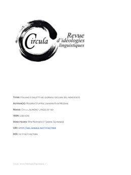 Scarica - Circula - Revue d`id&eacute;ologies linguistiques