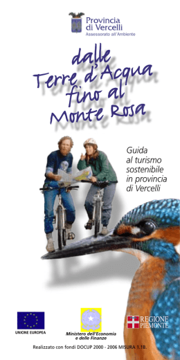 dalle Terre d`Acqua fino al Monte Rosa