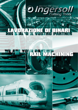 rail machining lavorazione di binari