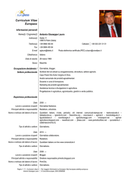 Curriculum Vitae Europass