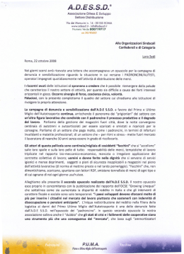 Organizzazioni Sindacali Generali e di Categoria