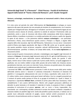 07-Appunti_Restauro, archeologia