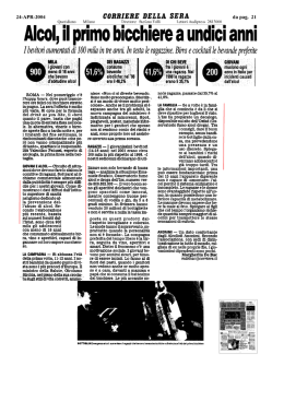 Rassegna stampa Alcohol Prevention Day