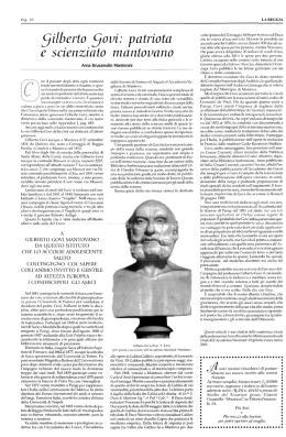 Gilberto Govi: patriota e scienziato mantovano