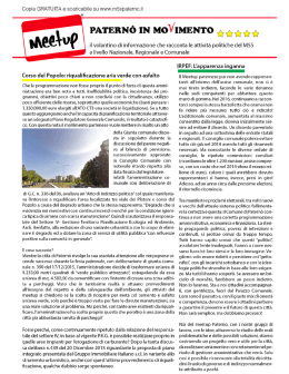 PATERNÒ IN MOVIMENTO ùùùùù