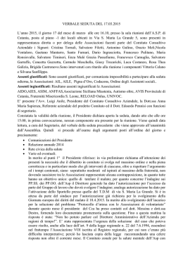 Verbali 17 Marzo, 28 Maggio, 20 Ottobre 2015