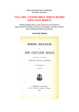 VITA DI G BOSCO Vol 1 - Lemoyne