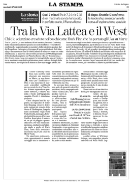 Tra la Via Lattea e il West