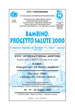 BAMBINO: PROGETTO SALUTE 2000