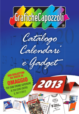 Opuscolo Listino Calendari 2013.indd