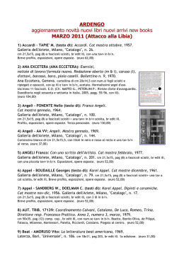 Novit&agrave; Marzo 2011