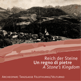 Un regno di pietre. - Autonome Provinz Bozen