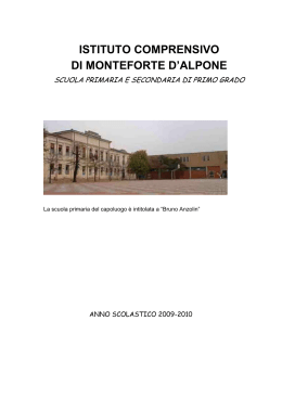 2009-2010 - Istituto Comprensivo di Monteforte D`Alpone