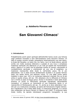 Sp. Adalberto Piovano, San Giovanni Climaco, 2005
