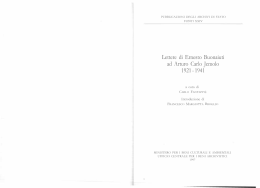 Lettere di Ernesto Buonaiuti ad Arturo Carlo Jemolo. 1921-1941