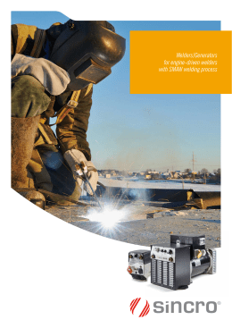 Welders/Generators for engine-driven welders with SMAW welding