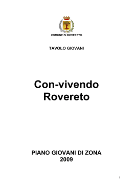 Con-vivendo Rovereto - Politiche giovanili
