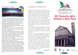 XIII Concerto della Vittoria e della Pace