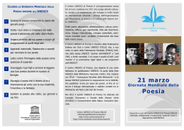 Brochure a cura del Centro UNESCO di Firenze dedicata alla