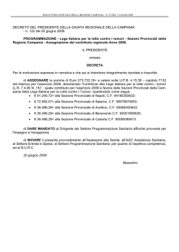 LEGA ITALIANA PER LA LOTTA CONTRO I TUMORI