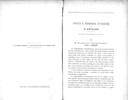 FONTI E MEMORIE STORICHE