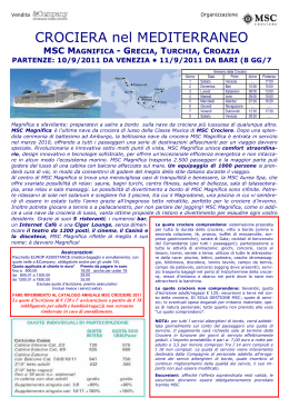 CROCIERA nel MEDITERRANEO
