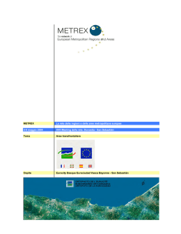 METREX La rete delle regioni e delle aree metropolitane europee 5