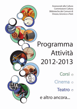 Assessurati alla Cultura Cumrraissicmi Cultura
