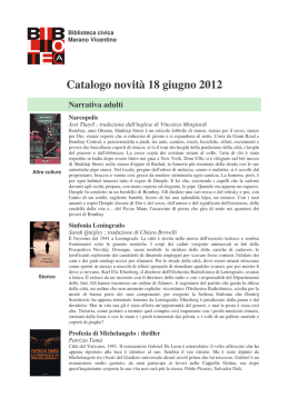 Ultimi arrivi 18 giugno 2012