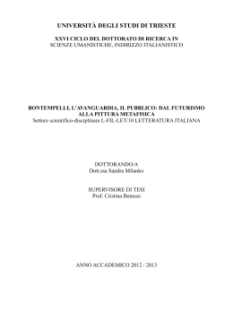 tesi sandra milanko - OpenstarTs