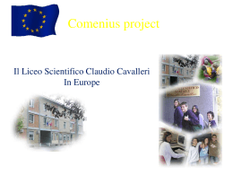 Comenius project - Liceo "C. Cavalleri"
