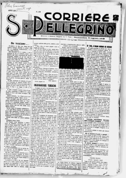 31 agosto - Comune di San Pellegrino Terme