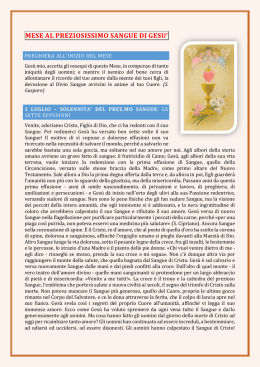 Mese del Preziosissimo Sangue
