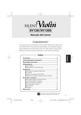 SV150/SV150S - Strumenti Musicali .net