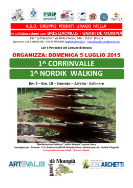 Locandina Corri in valle