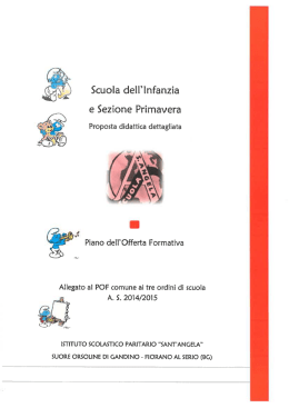 Scuola dell`Infanzia - Istituto Scolastico Sant`Angela