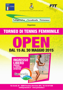 TORNEO DI TENNIS FEMMINILE