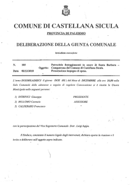 Patrocinio festeggiamenti Santa Barbara