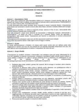 Statuto - Rinascimento2.0
