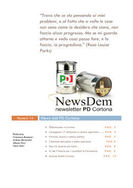 NewsDem 14 - Partito Democratico Cortona